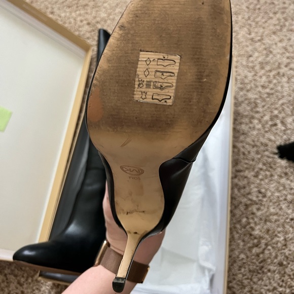 Michael Kors Clara Leather Boot Size 10M stilleto black - Picture 5 of 6